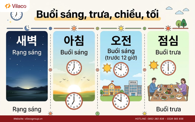 cách nói thời gian tiếng Hàn
