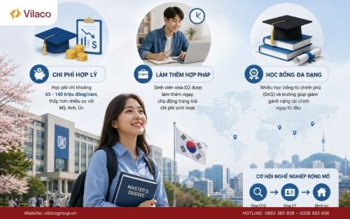 Chi phí hợp lý, được đi làm ngay và học bổng rộng mở