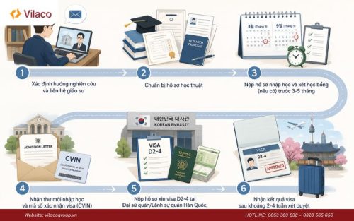 Theo đúng từng bước sẽ giúp quá trình xin nhập học và visa thuận lợi hơn