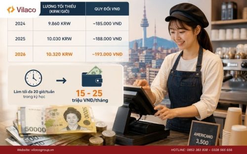 Cập nhật mức lương tối thiểu và thu nhập thực tế của du học sinh 