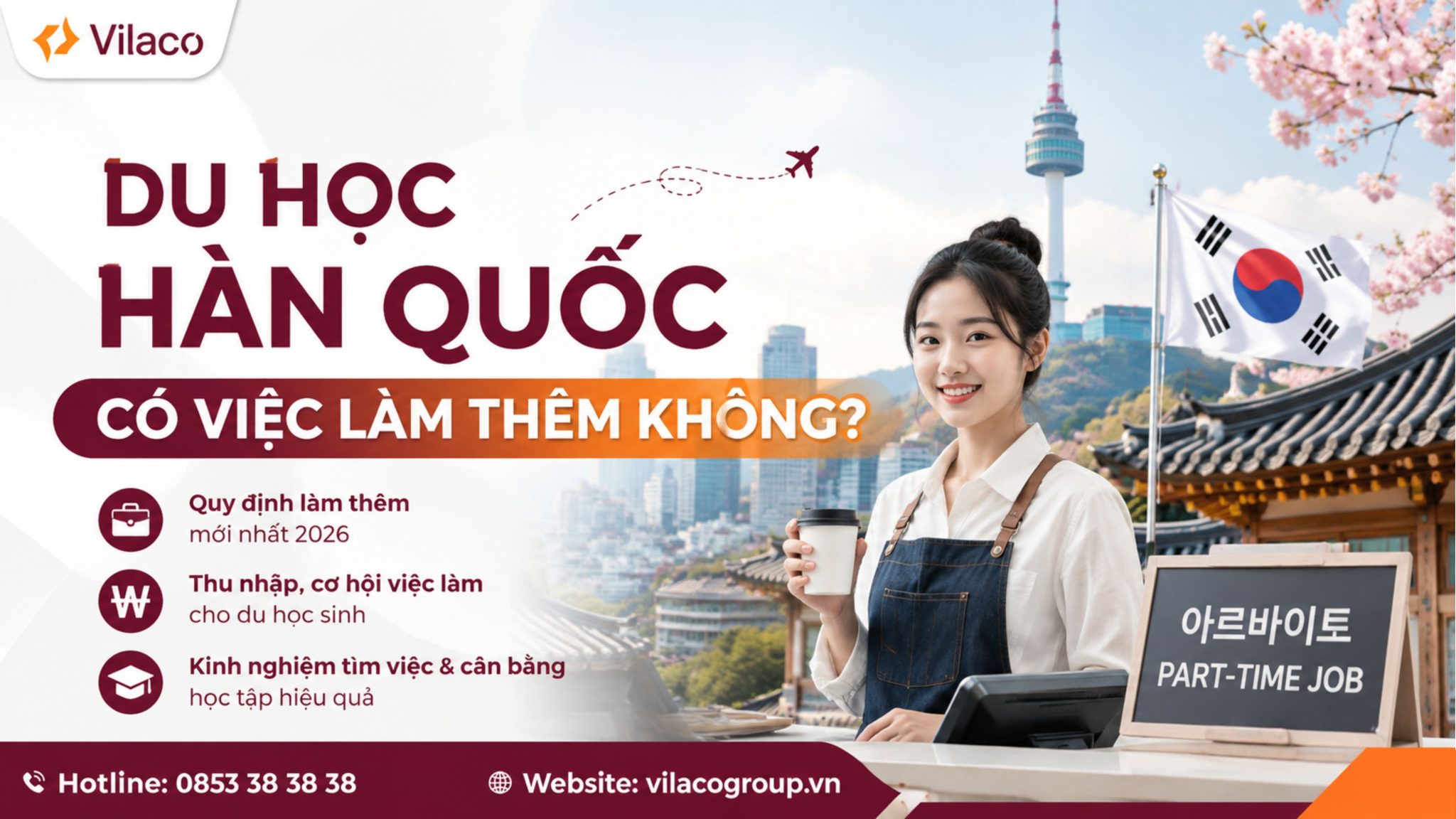Du học Hàn Quốc có việc làm thêm không