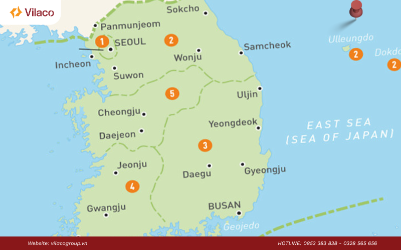 du học Hàn Quốc nên chọn vùng nào