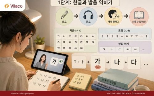 Đây là nền tảng quyết định khả năng nghe, nói và đọc tiếng Hàn sau này
