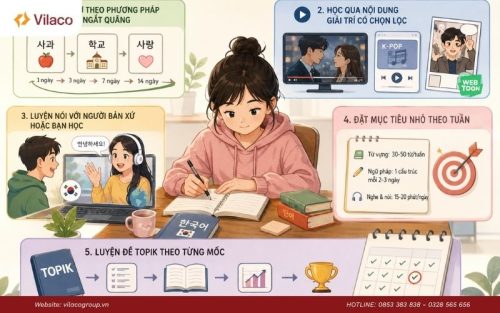 Áp dụng đúng phương pháp giúp bạn rút ngắn đáng kể thời gian học tiếng Hàn