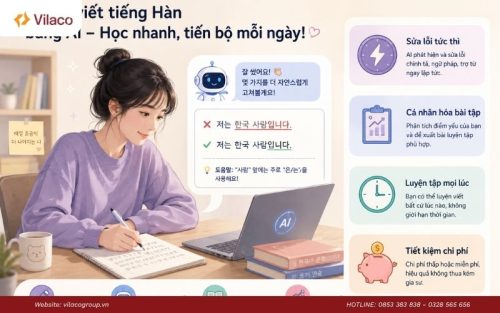 Khám phá những lợi ích giúp AI trở thành trợ thủ đắc lực khi luyện viết tiếng Hàn
