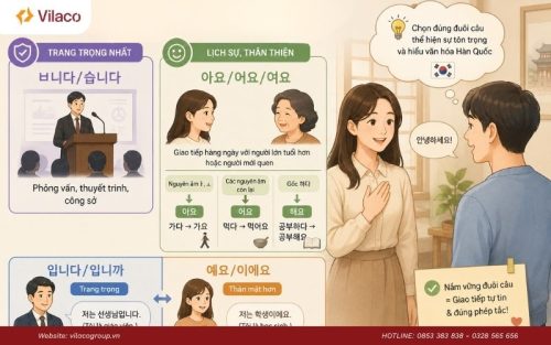 Sử dụng đúng đuôi câu giúp giao tiếp lịch sự và chuẩn văn hóa Hàn Quốc