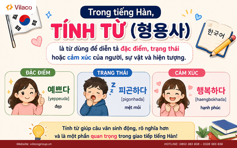 tính từ tiếng Hàn thường dùng