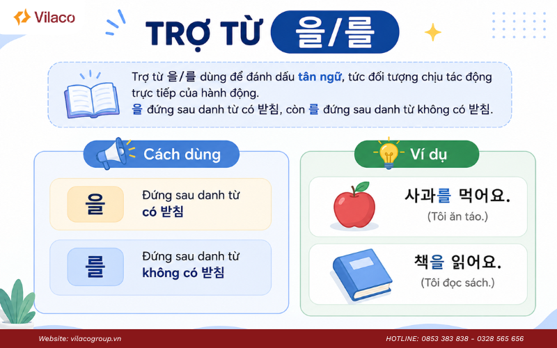 trợ từ trong tiếng Hàn