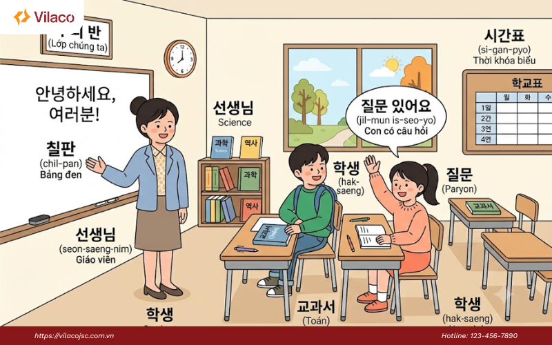 Từ vựng tiếng Hàn theo chủ đề