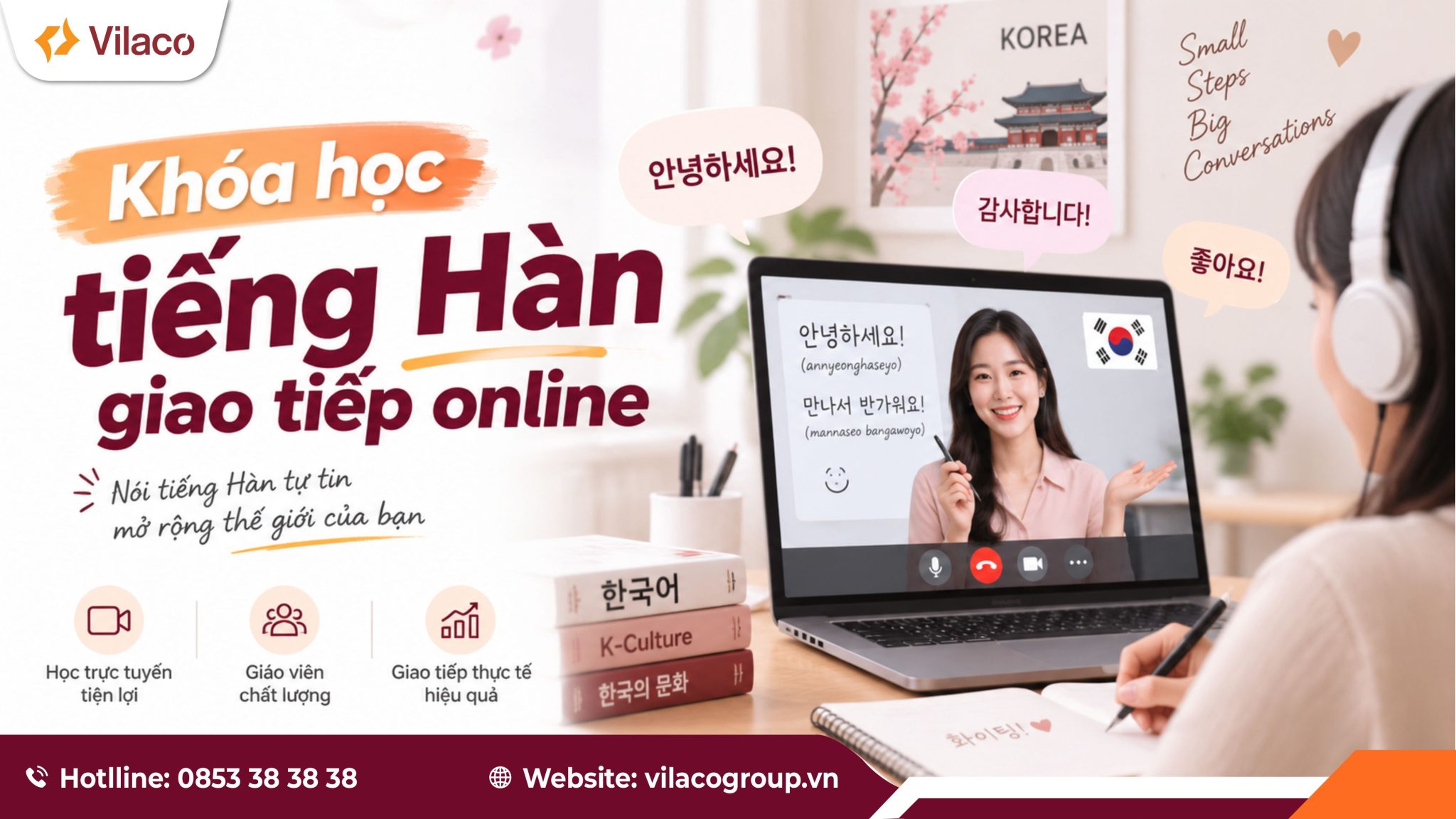 khóa học tiếng Hàn giao tiếp online
